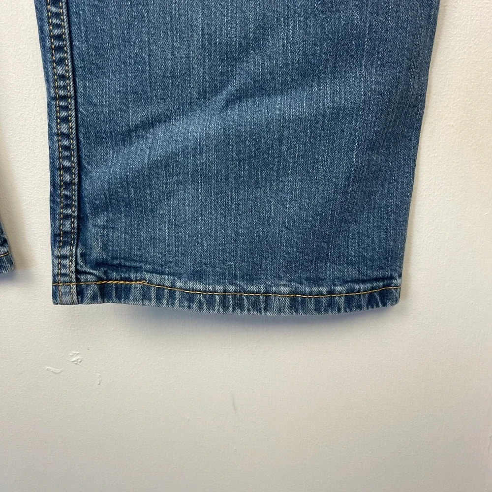 Levis 514 Straight Fit Mens 40x30 Medium Wash Denim Blue Jeans Stretch‎ Zip